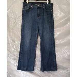 Fabrizio Gianni Jeans Womens 12 Stretch Flare Blue